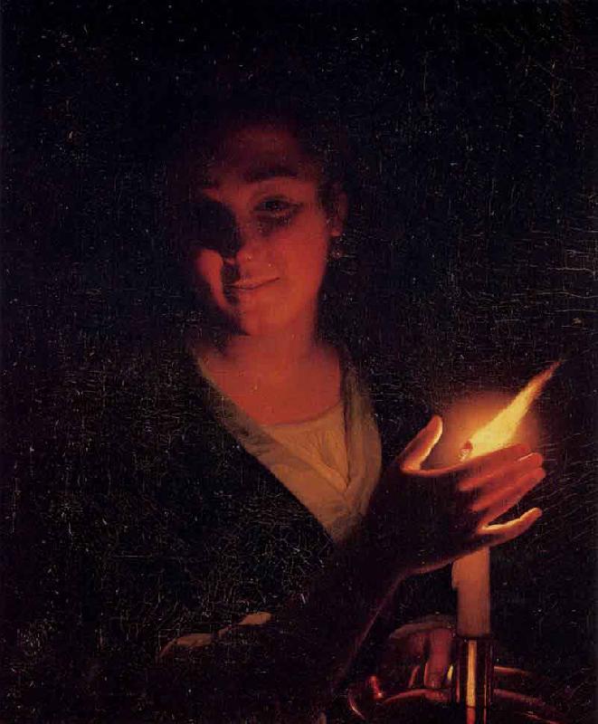 Godfried Schalcken Young Girl with a Candle France oil painting art
